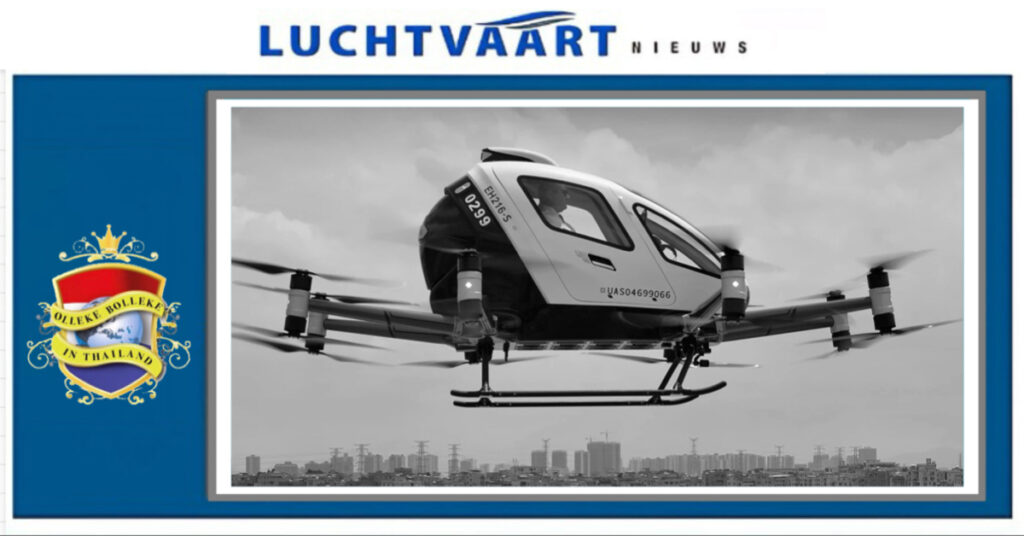 Opzienbarende revolutie in de vervoerswereld in Thailand, luchttaxi’s staan in het vooruitzicht 