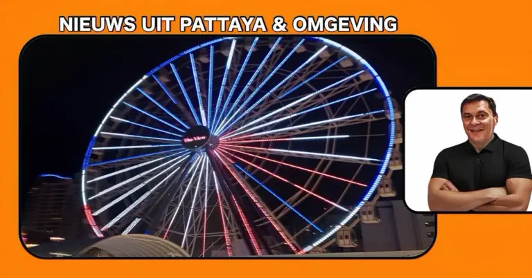 Pattaya heeft er een nieuwe blikvanger bij: “The View Pattaya”, een reuzenrad van ruim 100 meter hoog