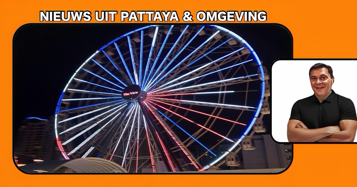 Pattaya heeft er een nieuwe blikvanger bij: “The View Pattaya”, een reuzenrad van ruim 100 meter hoog