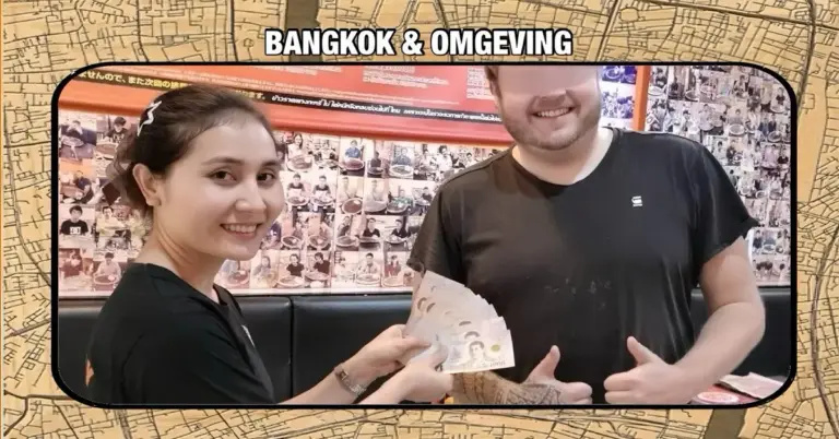 🎥 | Camerabeelden onthulden een buitenlandse “schrokop” die tijdens een (vr)eetwedstrijd in Thailand door de mand valt