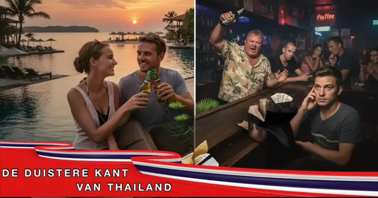 Oplichting onder palmbomen in Thailand, het paradijs waar je onderbuikgevoel je wel eens in de steek laat