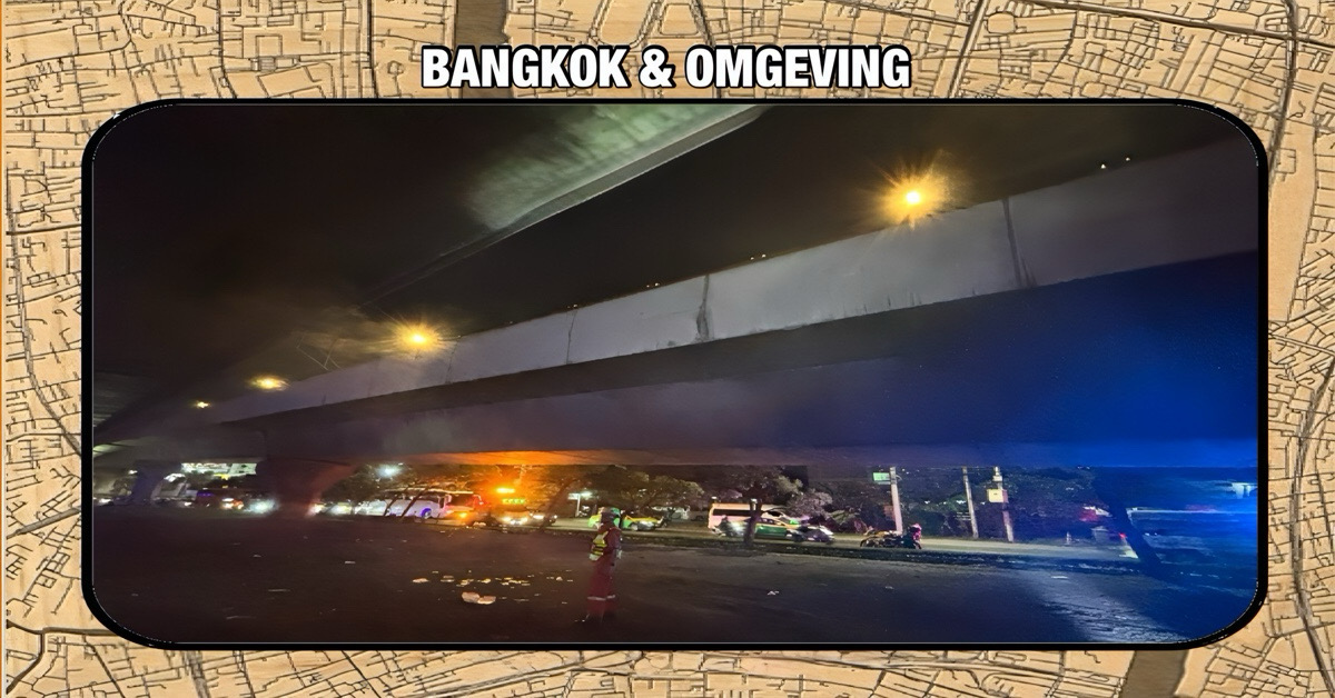 Buitenlandse Man raakt ernstig gewond na sprong van een viaduct in Bangkok 