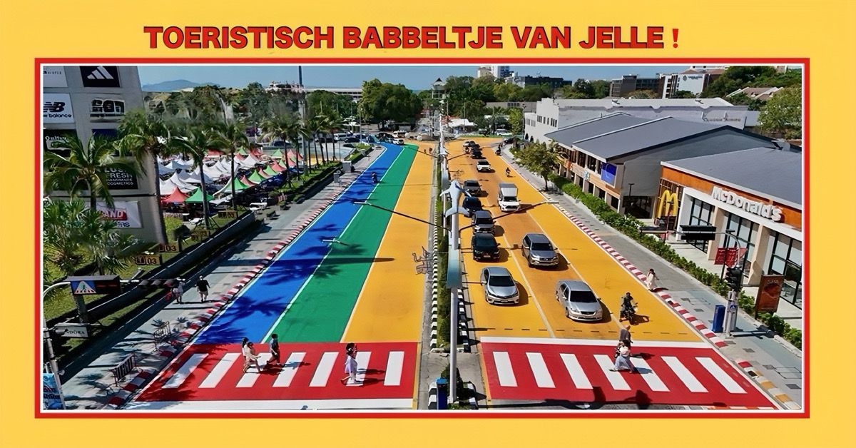 Pattaya City roept op tot respect voor zebrapaden, alsof dat zooó vanzelfsprekend is 😇