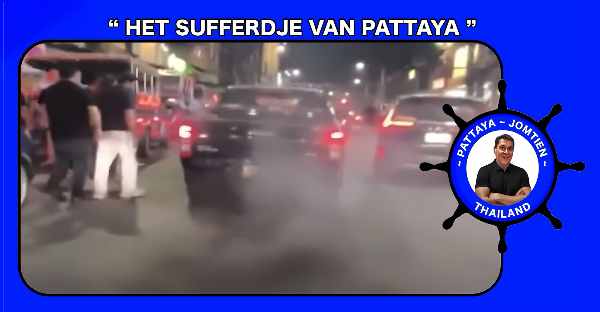 De politie in Pattaya heeft een pick-up truck uit het verkeer gehaald, de eigenaar van deze Thaise “roetetoeter” wijt dit aan een defect aan zijn voertuig