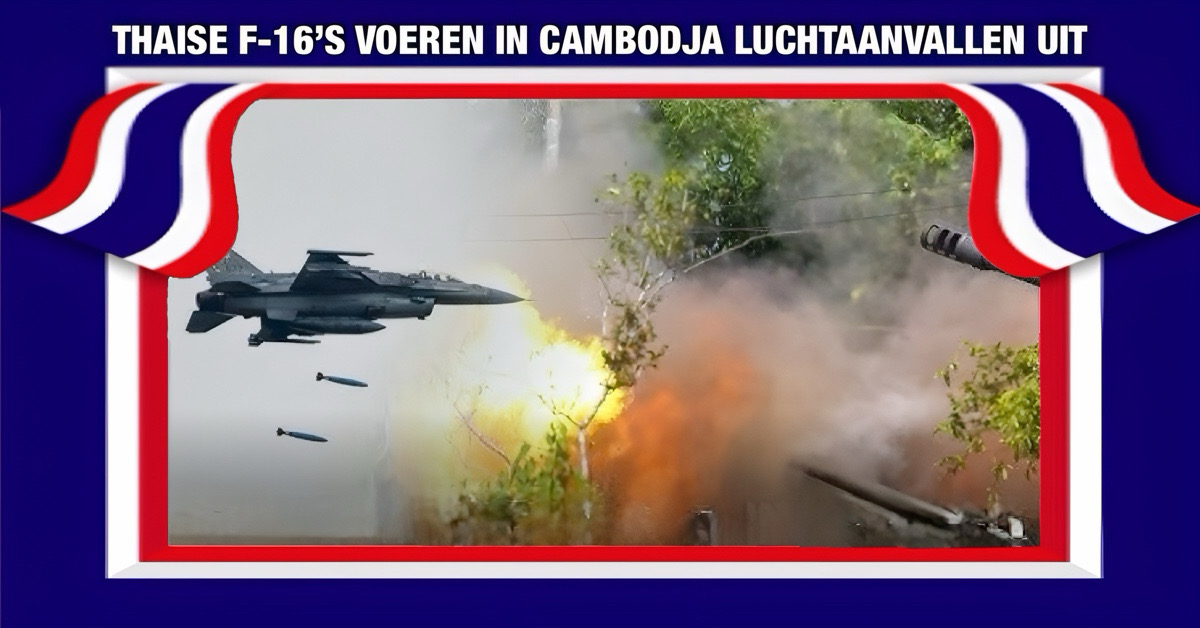 Het grensconflict tussen Thailand en Cambodja laat verder op, Thaise F-16’s bombarderen Cambodjaanse posities 