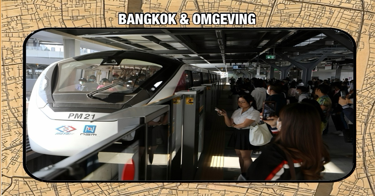 In de Thaise hoofdstad Bangkok rijden de treinen op oudejaarsavond langer door! 