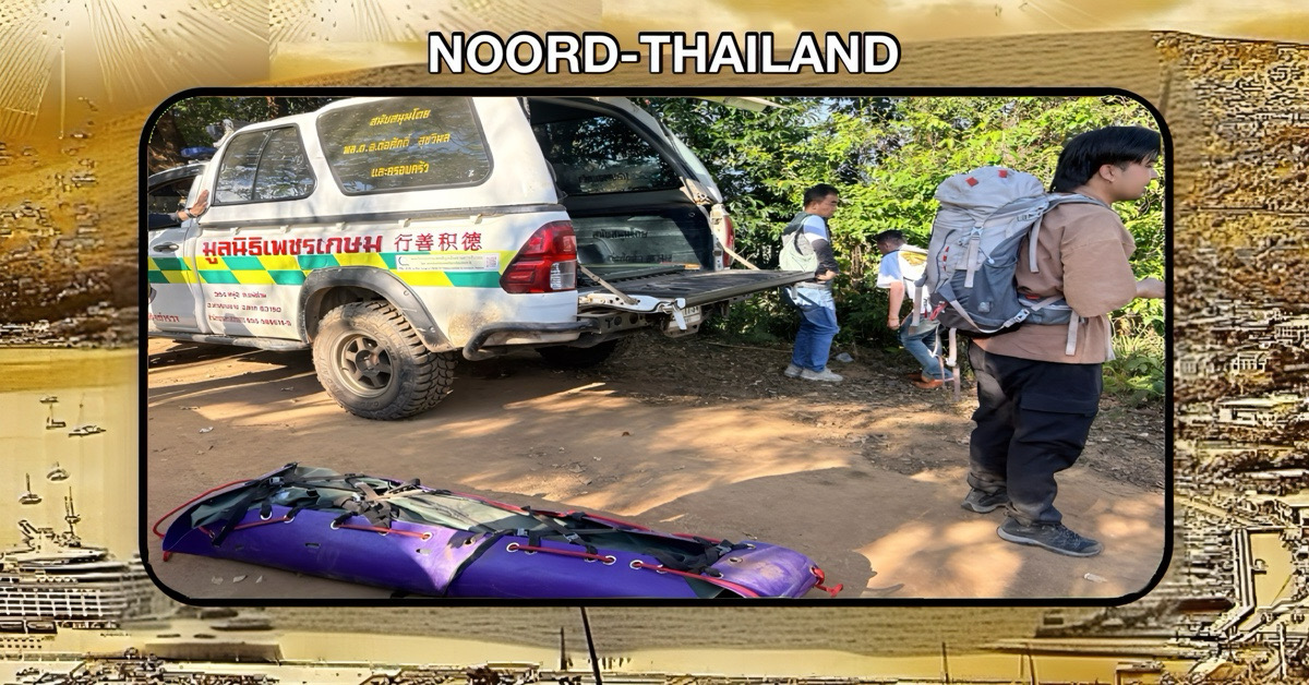 Reddingsteams hebben na uren zwoegen het lichaam van een toeriste in Noord-Thailand weten te bergen