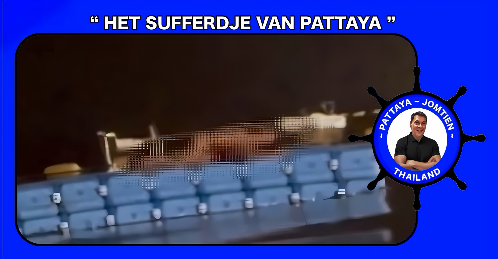 Koppel was flink in de Golf van Thailand aan het deinen, tot dat een schelpenzoeker “roet in het spelletje” gooide