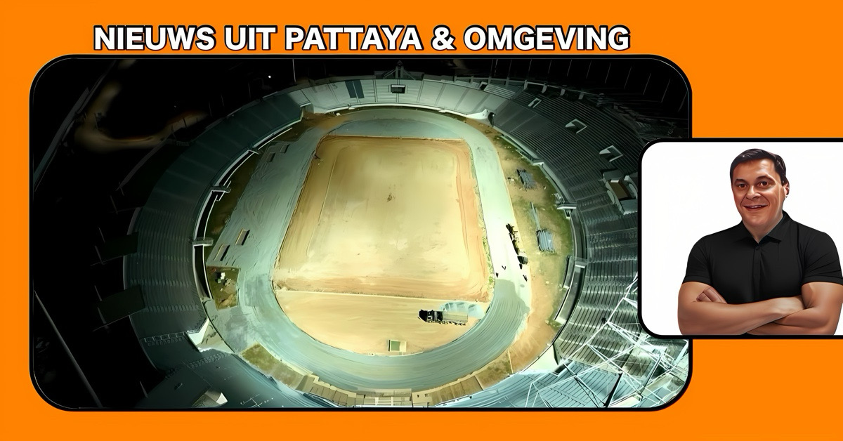 Weer een kink in de kabel bij de bouw van het gemeentelijk sportstadion in Pattaya, de realisatie van het dak moet worden herzien 