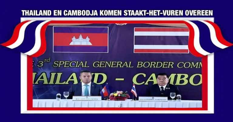 Thailand en Cambodja zijn tot een wapenstilstand overeengekomen, het staakt-het-vuren is bedoeld om de burgers te beschermen.