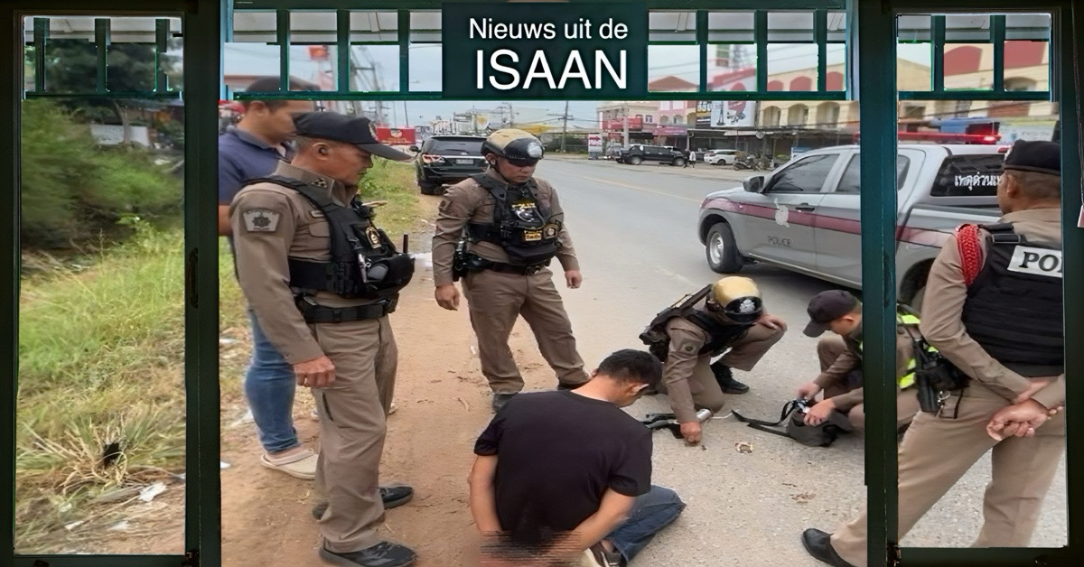 Politieagent in Noordoost-Thailand schoot onder invloed van drugs op zijn zijn collega