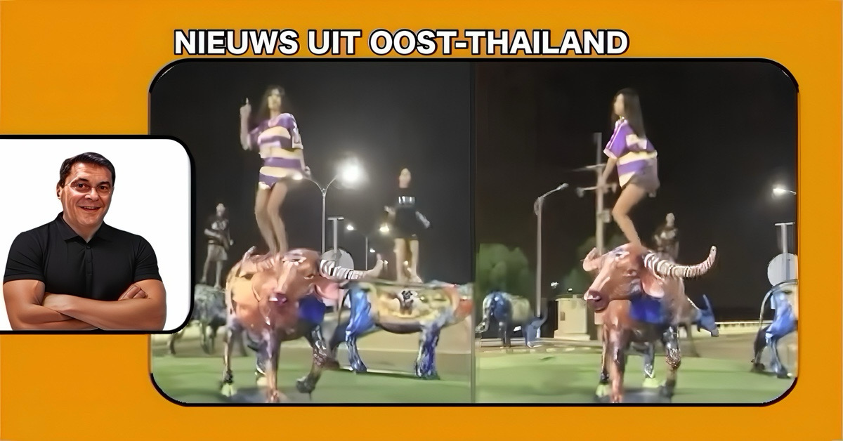 🎥 | Vijf Thaise meiden ontpopte zich in Oost-Thailand tot “Buffalo Danseressen” in plaats van de gebruikelijke “Coyote Danseressen”