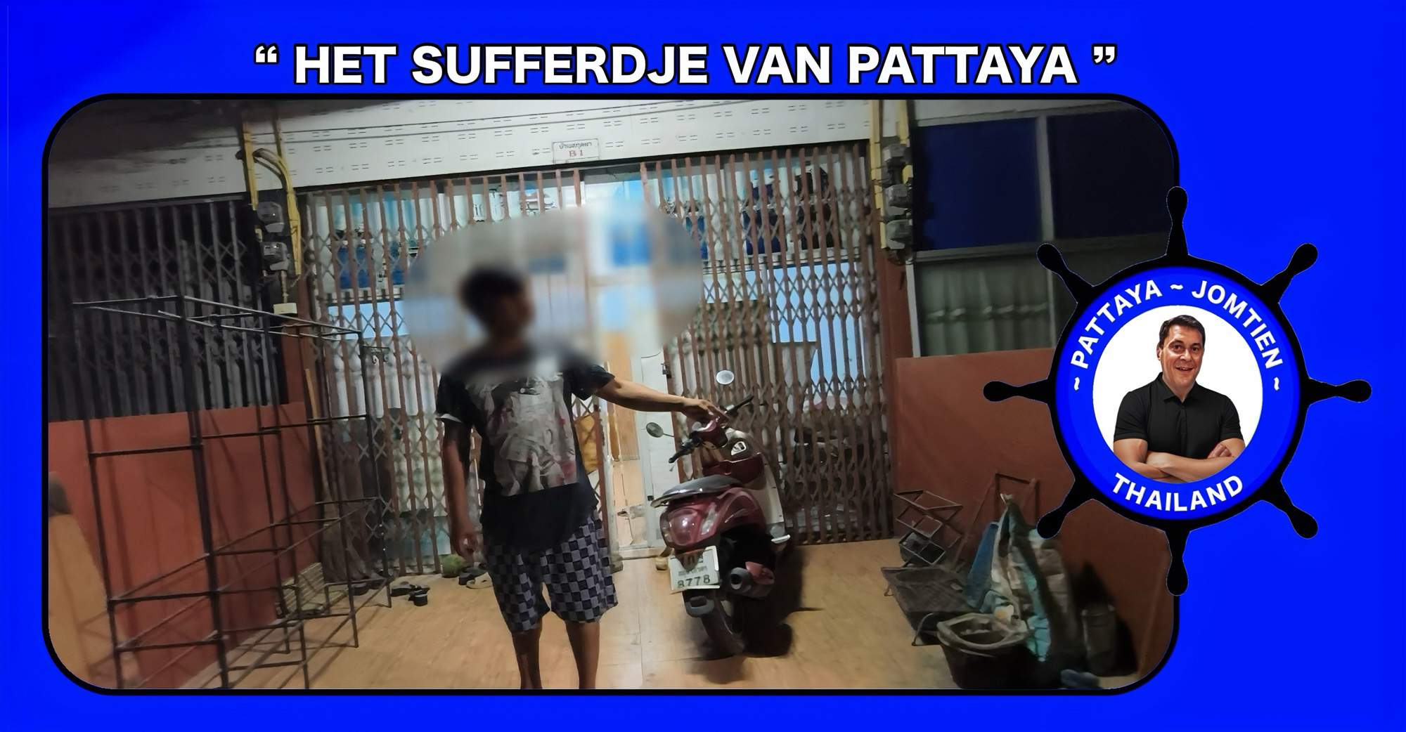 Waarschuwing uitgegeven nadat een ondergoed -dief vastgelegd werd op camerabeelden in Pattaya