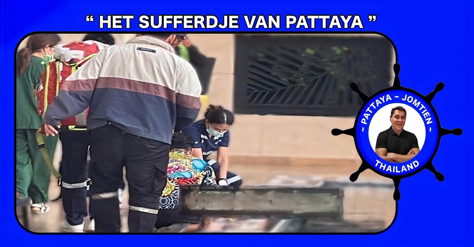 Een Thaise vrouw heeft ernstig letsel opgelopen na een val van de 25e etage van een condominium in Pattaya