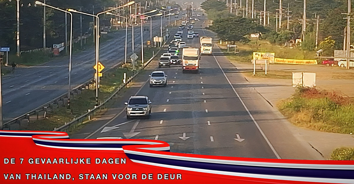 Pas op❗️Morgen beginnen weer die zeven beruchte gevaarlijke dagen in Thailand weet