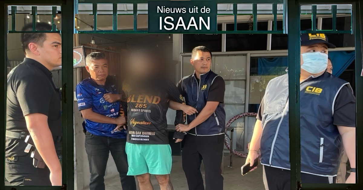 Britse man in Noordoost-Thailand gearresteerd vanwege huiselijk geweld in zijn thuisland