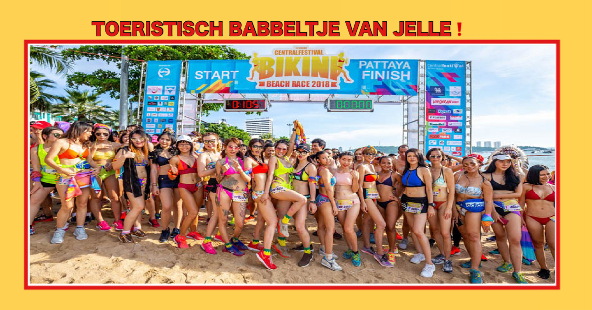 Zaterdag mogen wij ons weer vergapen aan de “welgevormde” Thaise deelnemers tijdens de Bikini Beach Race op het strand van Pattaya