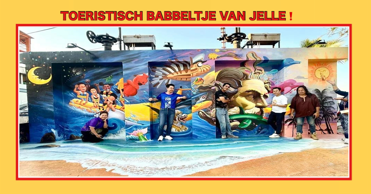 Pattaya onthult een kleurrijke graffiti kunstwand, wat volgens de burgemeester een hotspot zou zijn