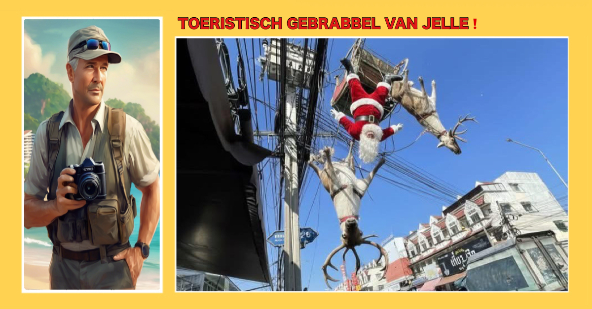 Santa Claus in Thailand, geconfronteerd met een onverwachte tegenslag op weg naar de Noordpool❗️