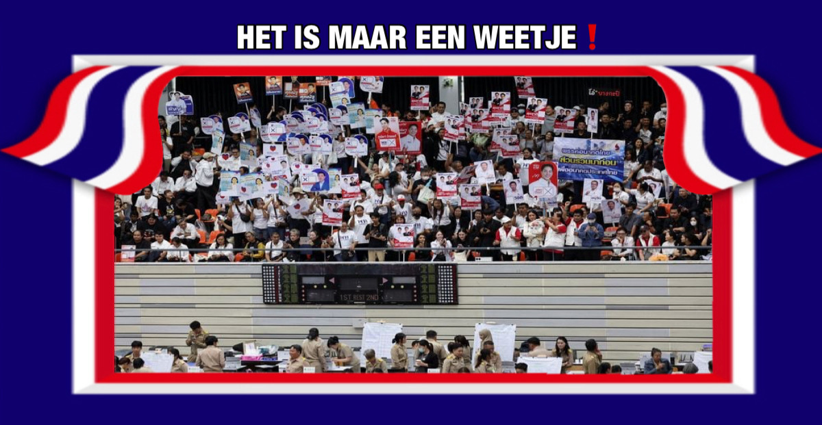 De verkiezingen in Thailand dit keer niet in letters maar in cijfers