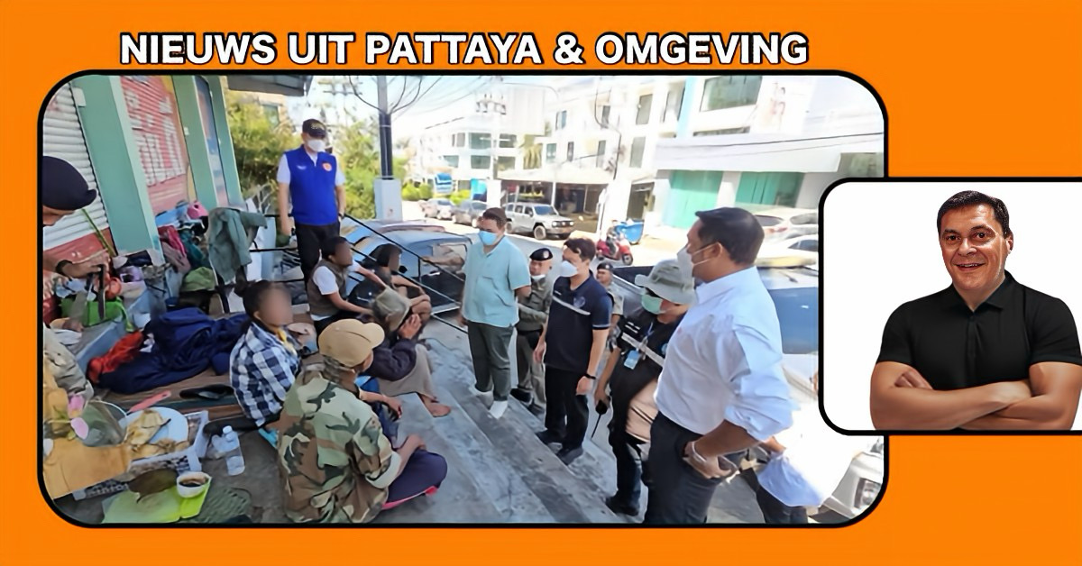 Provinciaal bestuur van Chonburi ontruimt een daklozenkamp in Pattaya