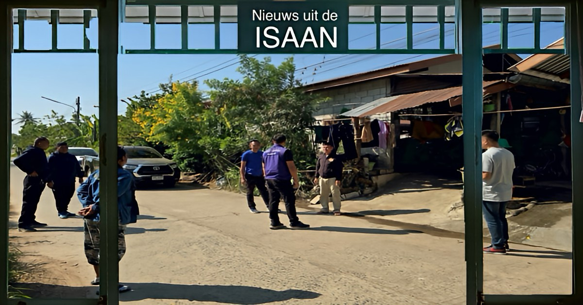 Politie in Noordoost-Thailand opent een klopjacht op een Thaise man voor het aanvallen van zijn vrouw en zoontje