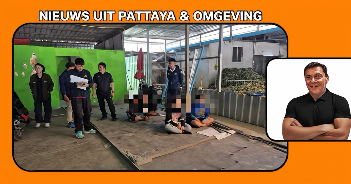 De politie viel gistermiddag de Rattanakorn Thepparisit-markt van Pattaya binnen, op zoek naar illegale arbeidskrachten