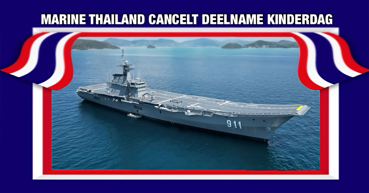 Marine Thailand heeft zijn deelname aan de nationale kinderdag geannuleerd in verband met de onlusten aan de grens