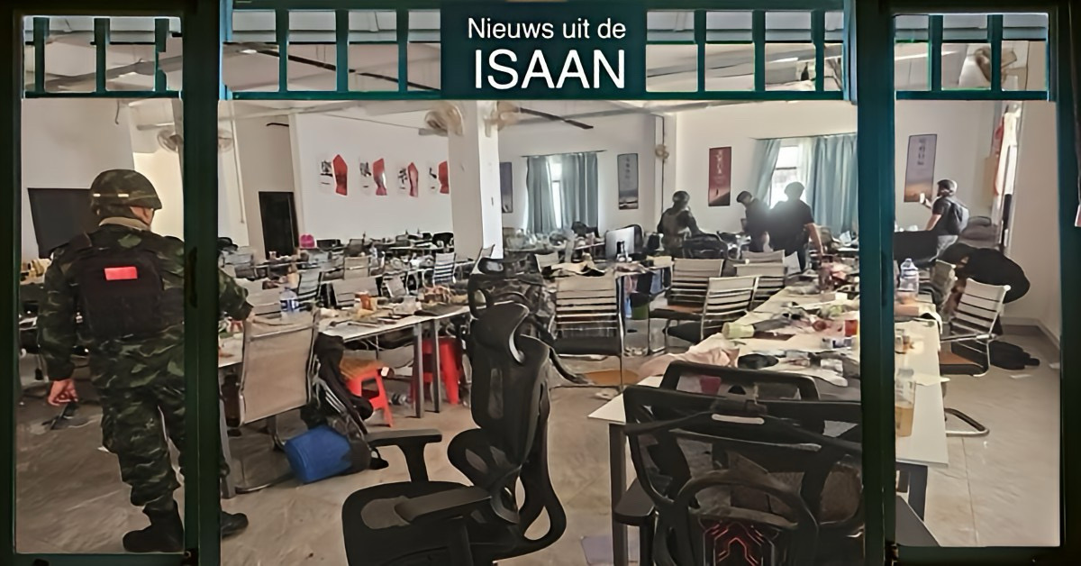 Grote internationale fraudezaak bij de Thaise grens in Noordoost-Thailand aan het licht gebracht