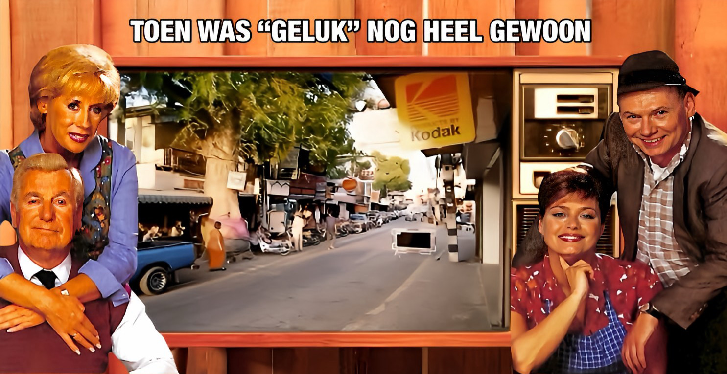 De heilige tamarinde boom in Walking Street Pattaya stond voor geluk, gezondheid en succes 