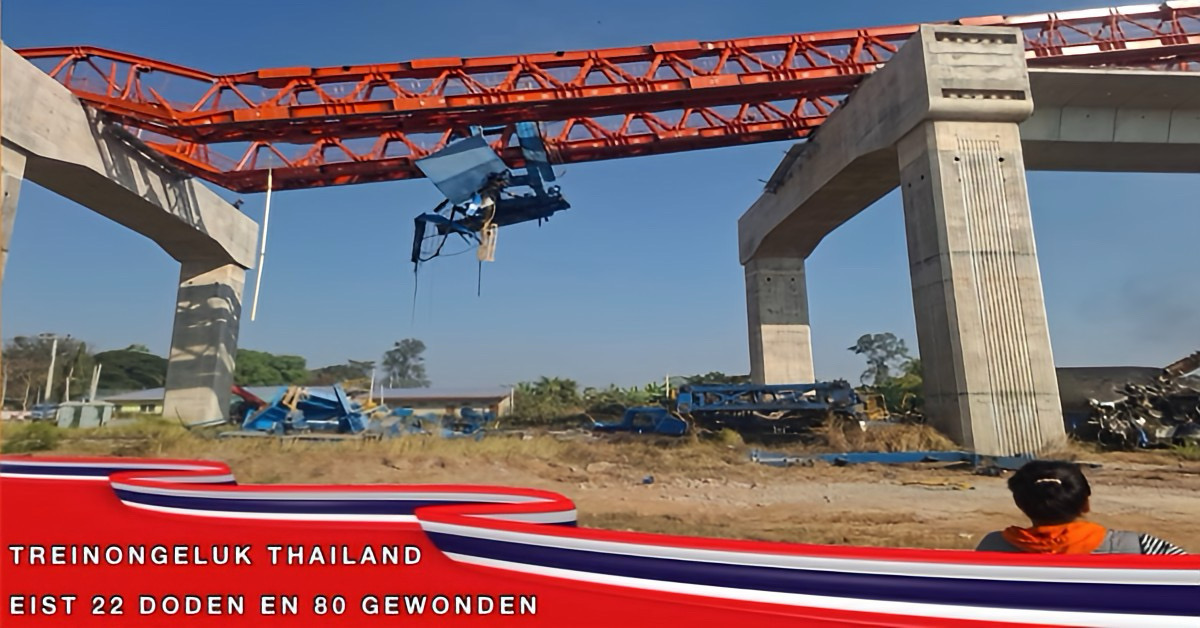 UPDATE: De media bevestigd minimaal 22 doden en 80 gewonden personen bij het treinongeval in Noordoost-Thailand 