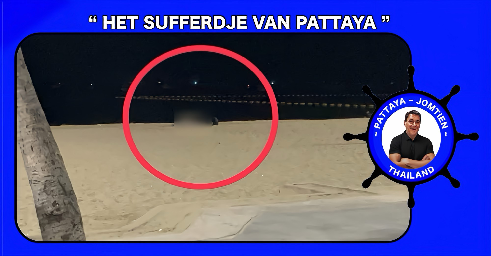 Politie arresteerde een ‘creatieve’ oudere dame die haar talenten aan het strand van Pattaya, recht tegenover het politiebureau had vertoond.