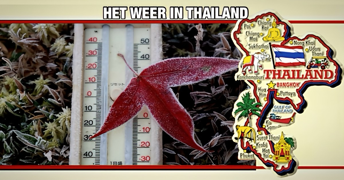 In het noordoosten van Thailand ervaren ze op dit moment de meeste winterkou en vorst