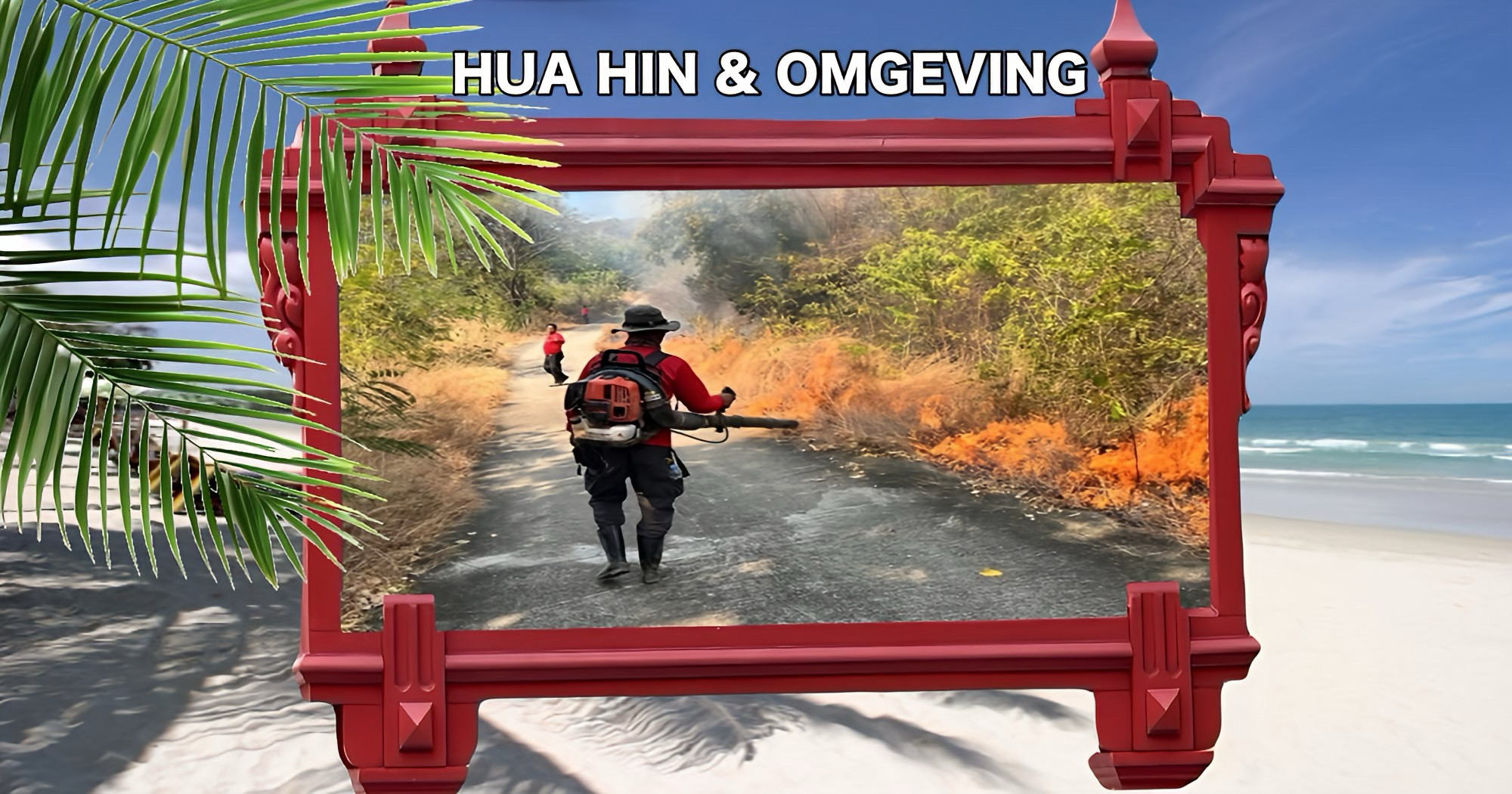 Gecontroleerde bosverbranding in Cha-am om PM2,5-concentraties in Centraal-Thailand te verminderen