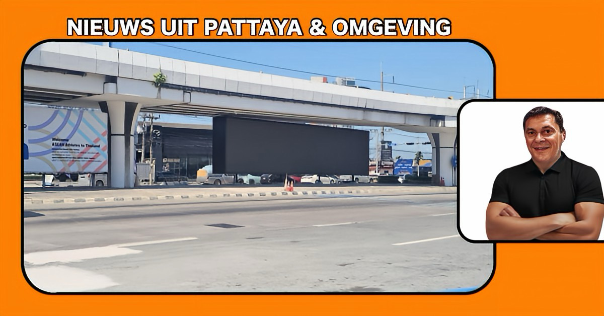 Brutale diefstal van stroomkabels zet het nieuwe LED-scherm van Pattaya op zwart!