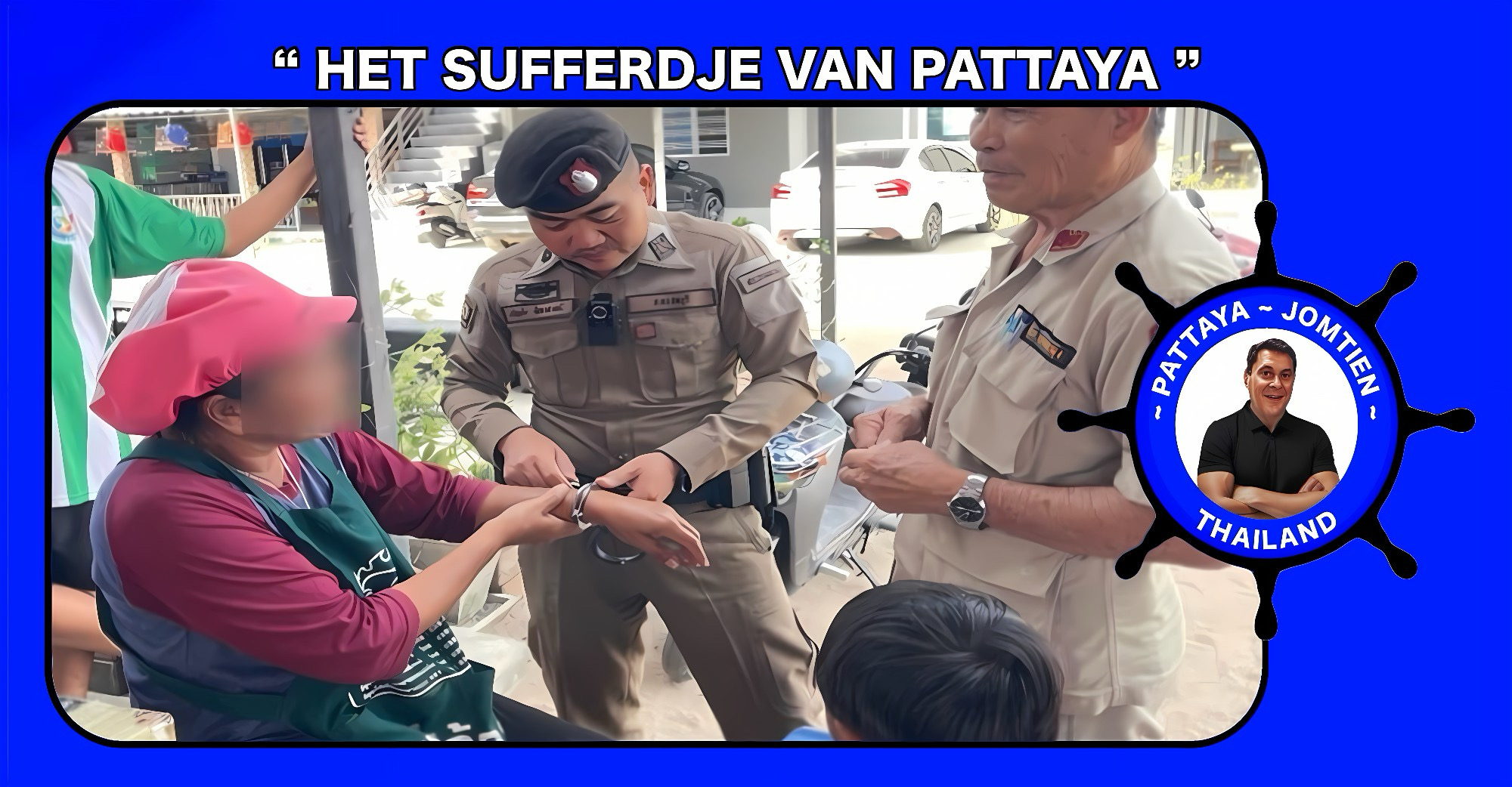 Vijfjarige peuter slaat zijn oma in de boeien, politie Pattaya moest er aan te pas komen om haar te bevrijden 