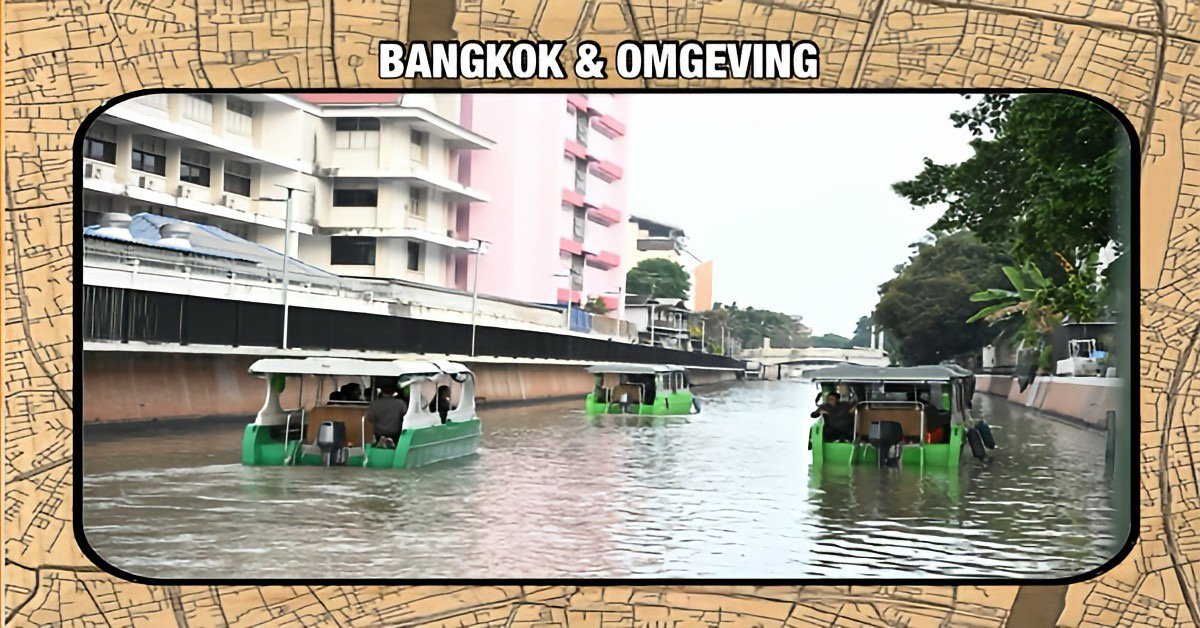 Nieuwe kanaaltocht met elektrische boten door de kanalen van Bangkok moet toerisme van Thailand aantrekkelijker maken 