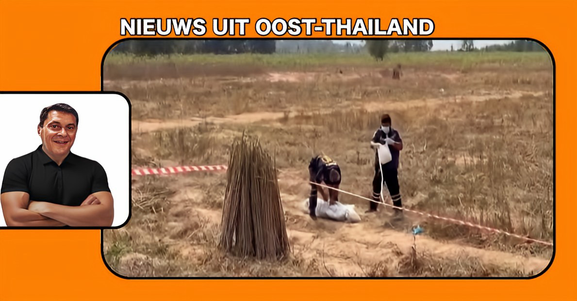 Onbekende dode man in greppel houdt politie van Huay Yai in Oost-Thailand bezig