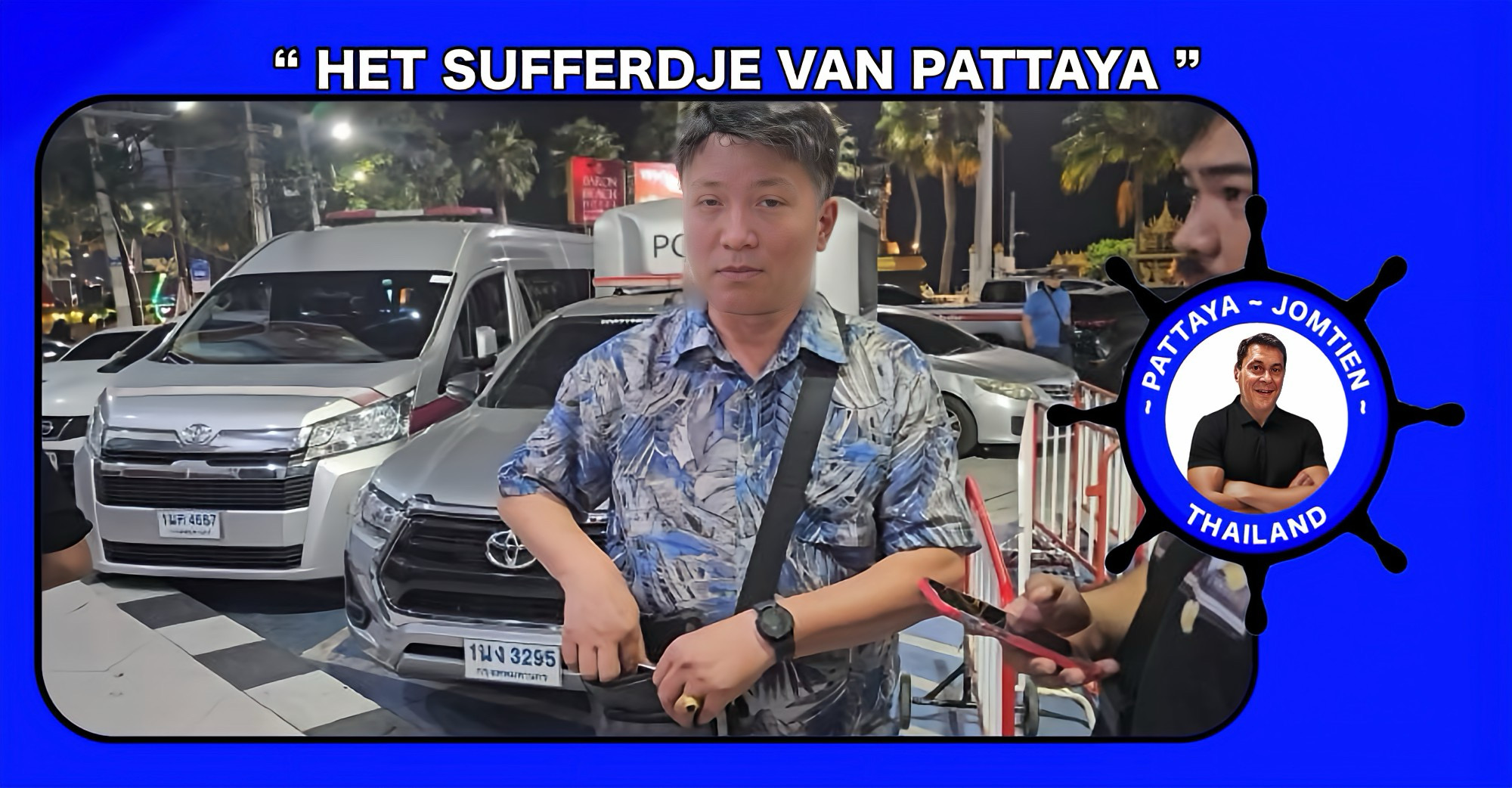 Een 62-jarige Koreaanse toerist in een bahtbus door zakkenrollers in Pattaya berooft van geld en zijn mobiele telefoon