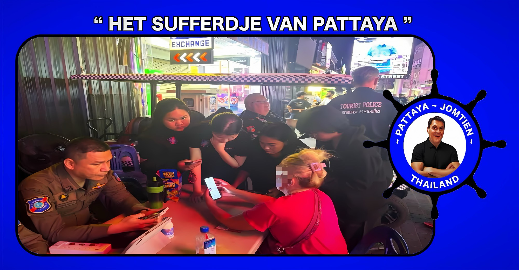 Russische vrouw zoekt steun bij de politie in Pattaya na uit de hand gelopen ruzie met zoonlief