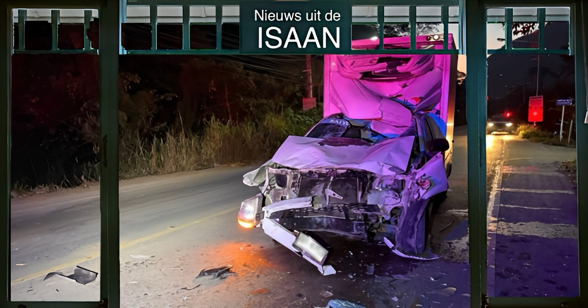 Botsing met olifant in Noordoost-Thailand eindigt in een drama, voor mens en dier!