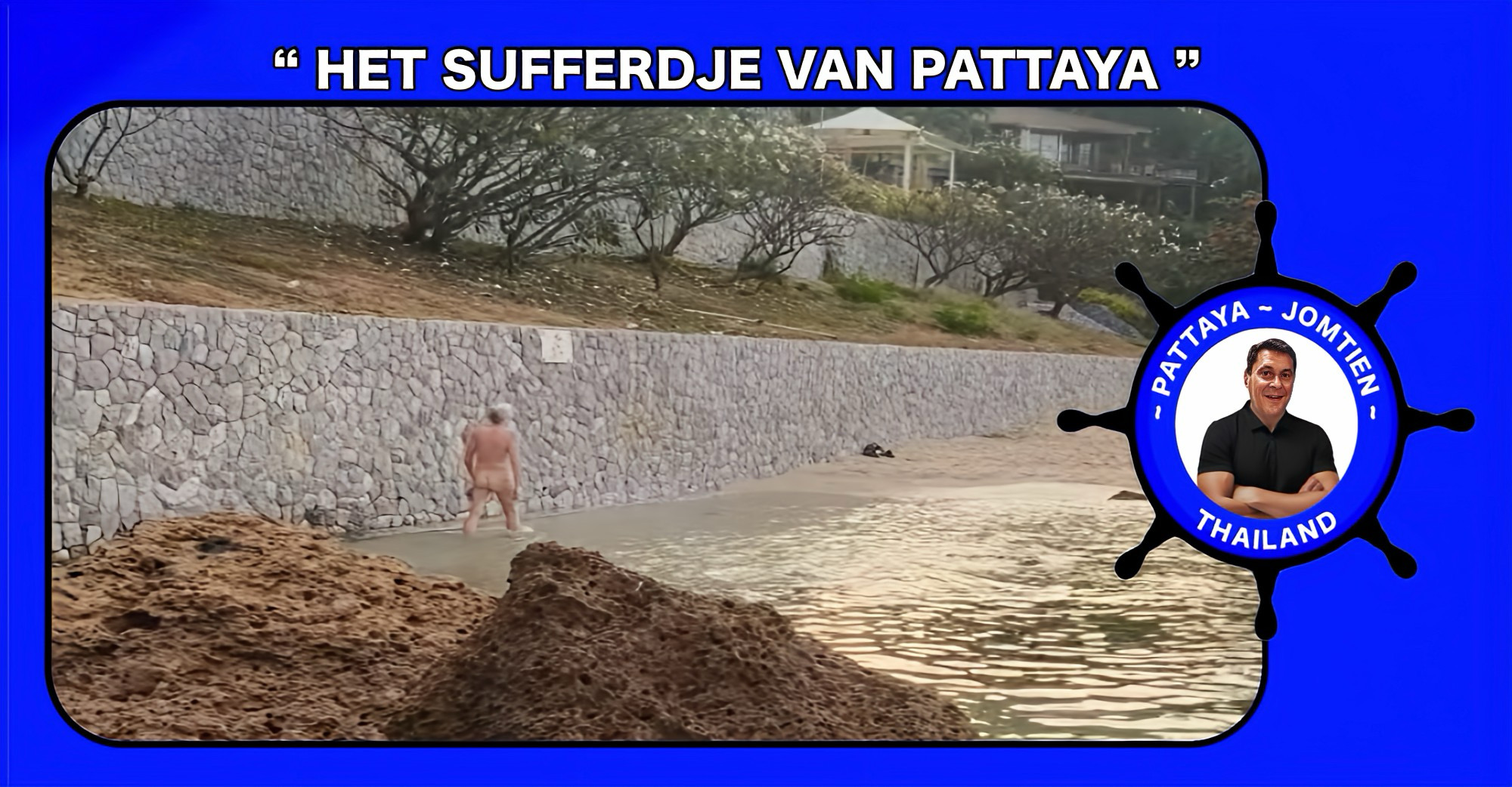 De moraliteit in Thailand laat zich even zien, wanneer een tomboy een naakte Deense strandwandelaar in de kijker zet.