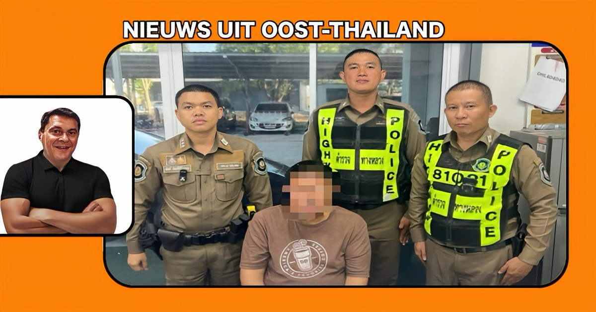 Kilometerslange achtervolging van een drugsgebruiker in Oost-Thailand eindigt na hoge snelheid