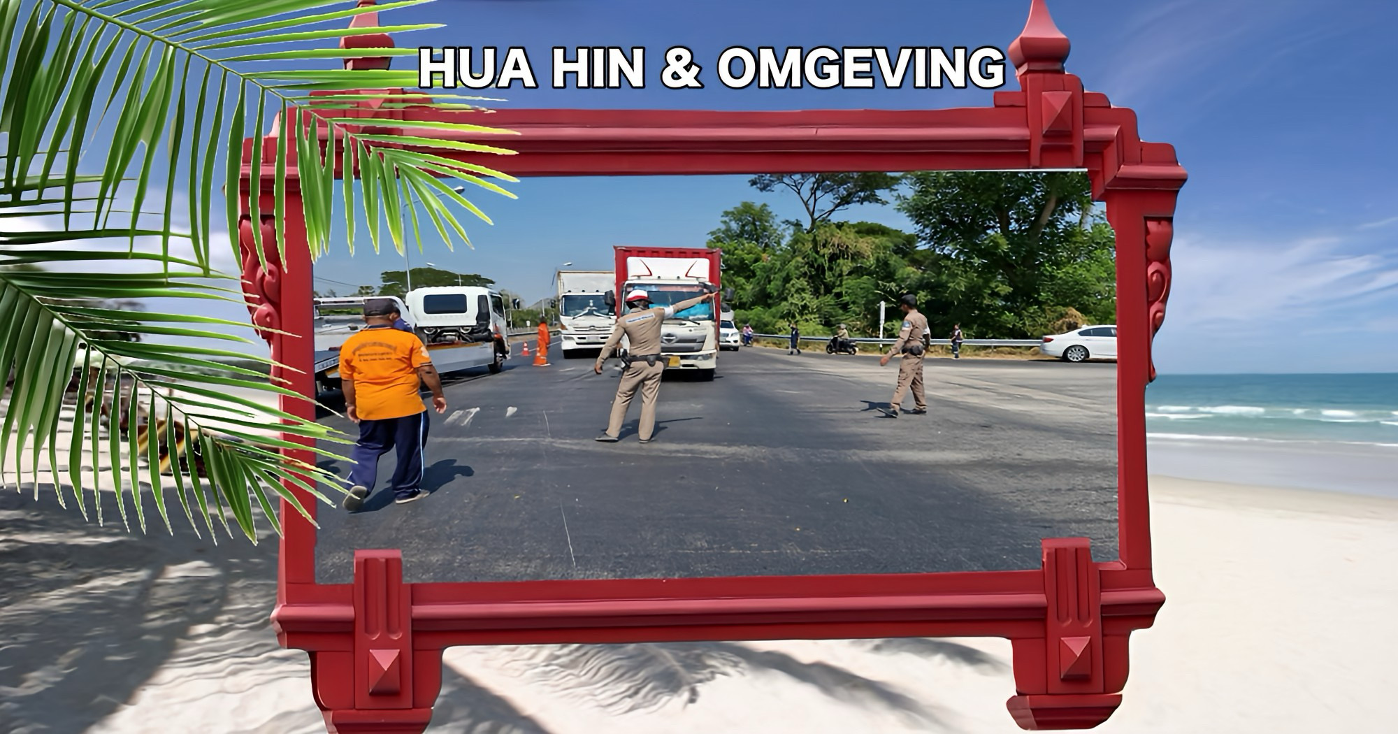 Twee buitenlandse toeristen kwamen gisteren bij een botsing in Centraal-Thailand in de kreukels te liggen