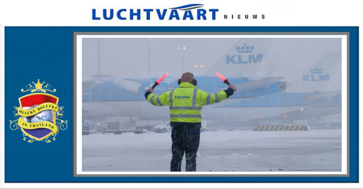 Koning Winter zorgt ervoor dat de KLM vandaag weer een boel vluchten schrapt