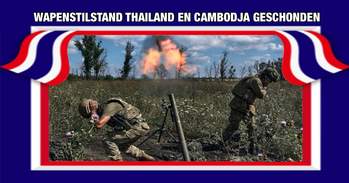 Wapenstilstand tussen Thailand en Cambodja voor de derde keer geschonden, Thaise soldaat raakt gewond door Cambodjaans mortiervuur