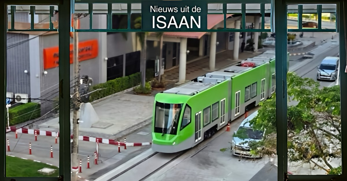 Een eerste sneltramsysteem in Thailand is in Khon Kaen gestart met proefritten