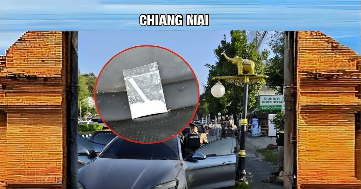 In Noord-Thailand beleefde de politie een verrassend ochtendje toen ze een slapende man met portie ketamine in zijn auto aantroffen.