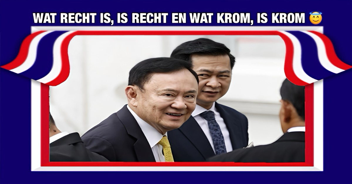Voor de voormalig premier van Thailand, Thaksin Shinawatra, zal het ongetwijfeld met een sisser aflopen!