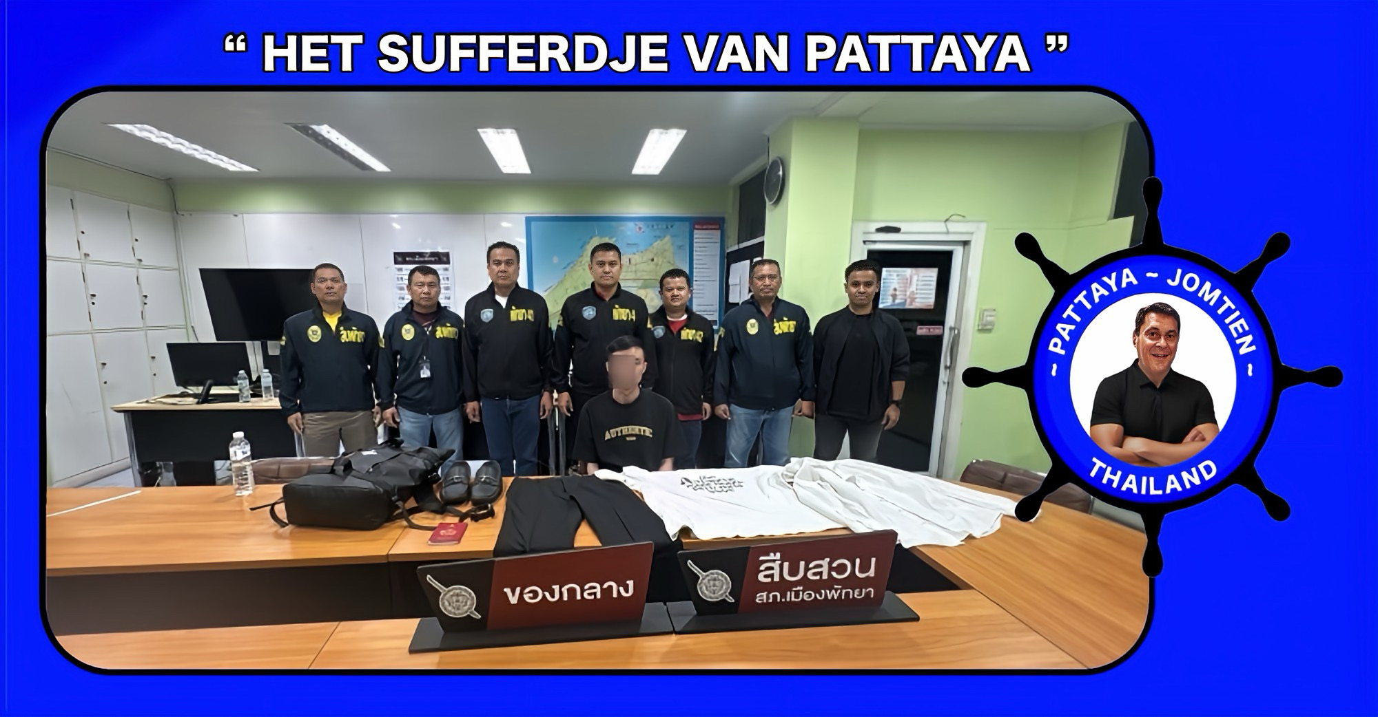 Politie Pattaya weet het brein achter internationale callcenterfraude te arresteren waarbij een student 1,9 miljoen baht van een erfenis verloor